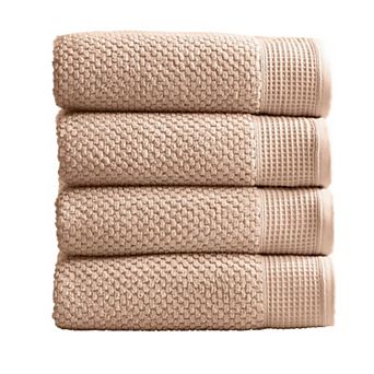 Market & Place 4-Pack Cotton Textured Zero Twist Bath Towel Set