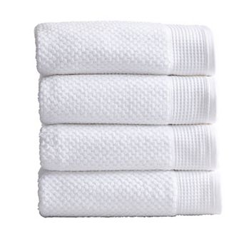 Market & Place 4-Pack Cotton Textured Zero Twist Bath Towel Set