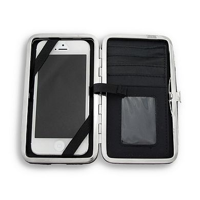 Forest Camouflage iPhone 5 5s Wallet Wristlet With Mock Croc Trim