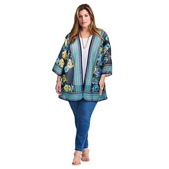 Avenue Women's Plus Size Bell Sleeve wrap