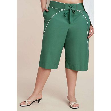ELOQUII Women's Plus Size Board Short Culotte