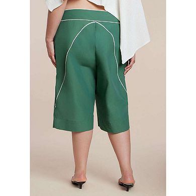 ELOQUII Women's Plus Size Board Short Culotte
