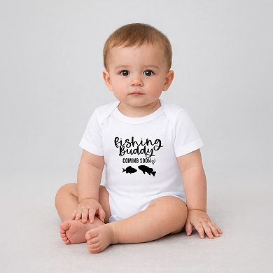 Fishing Buddy Coming Soon - Infant Short Sleeve Graphic Bodysuit