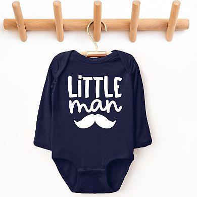 Little Man Mustache - Infant Long Sleeve Bodysuit