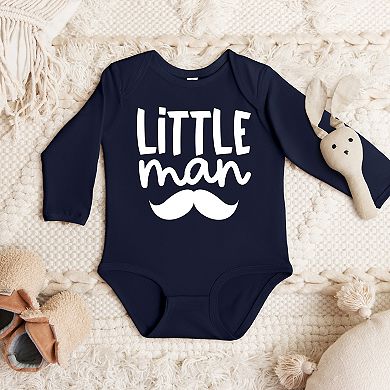 Little Man Mustache - Infant Long Sleeve Bodysuit