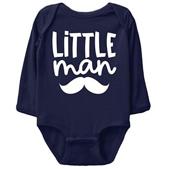 Little Man Mustache - Infant Long Sleeve Bodysuit