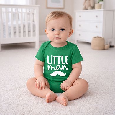 Little Man Mustache - Infant Short Sleeve Graphic Bodysuit