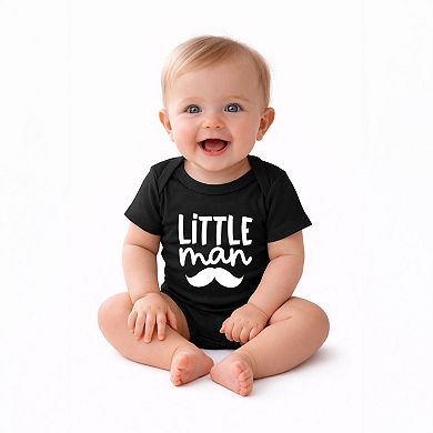 Little Man Mustache - Infant Short Sleeve Graphic Bodysuit