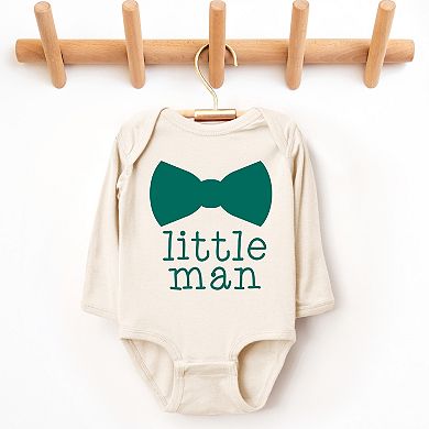 Little Man Bow Tie - Infant Long Sleeve Bodysuit