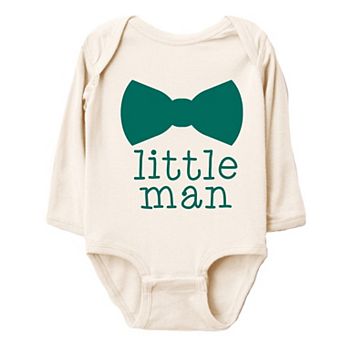 Little Man Bow Tie - Infant Long Sleeve Bodysuit