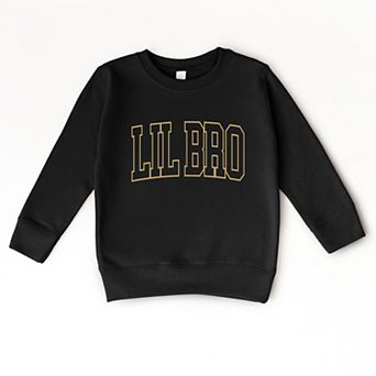 Lil Bro Varsity Outline - Toddler Graphic Sweatshirt