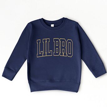 Lil Bro Varsity Outline - Toddler Graphic Sweatshirt