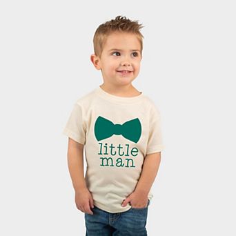Little Man Bow Tie - Toddler Short Sleeve Graphic T-Shirt