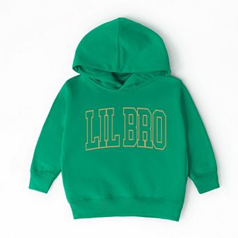 Lil Bro Varsity Outline - Toddler Hoodie