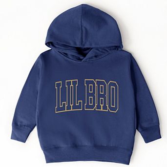 Lil Bro Varsity Outline - Toddler Hoodie