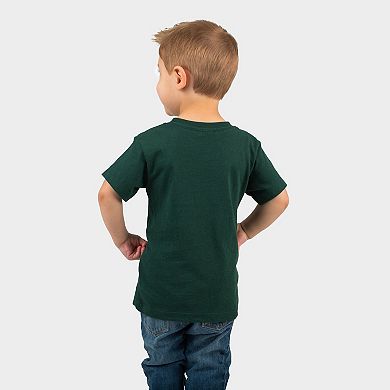 Lil Bro Varsity Outline - Toddler Short Sleeve Graphic T-Shirt