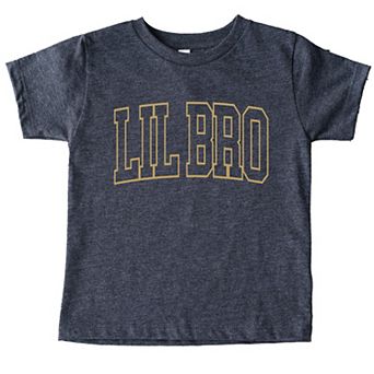 Lil Bro Varsity Outline - Toddler Short Sleeve Graphic T-Shirt