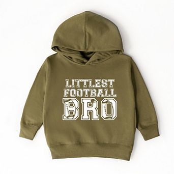 Littlest Football Bro - Toddler Hoodie