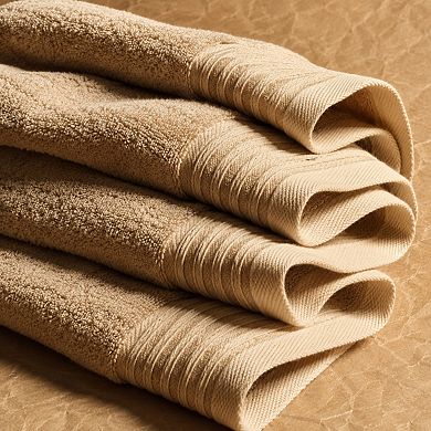 Ring Spun Cotton Bath Towel Set Soft Absorbent Machine Washable Durable