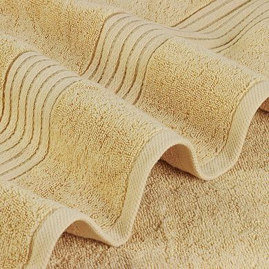 Ring Spun Cotton Bath Towel Set Soft Absorbent Machine Washable Durable