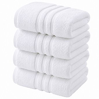 Soft Absorbent Long Staple Cotton Bath Towels Everyday Home Gym Use