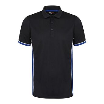 Finden & Hales Mens TopCool Short Sleeve Contrast Polo Shirt
