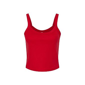 Bella + Canvas Womens/Ladies Micro-Rib Spaghetti Strap Tank Top