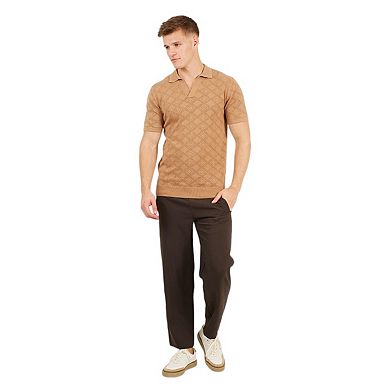 Brave Soul Mens Open Collar Short-Sleeved Polo Shirt