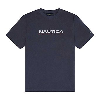 Nautica Mens Wadi Chest Logo Regular T-Shirt