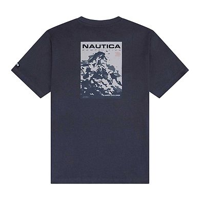 Nautica Mens Wadi Chest Logo Regular T-Shirt