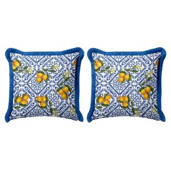 Floral Patterned Square Throw Pillow Cover Ideal for Spring & Summer Decorating