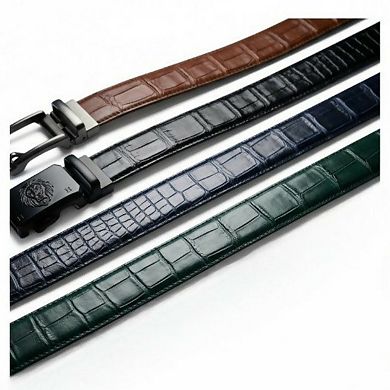 Alligator Exotic Skin Leather Strap Golf Belts for Men