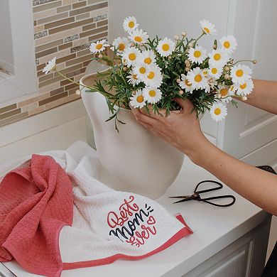 Cotton Kitchen Towel Set of 2, Soft, Absorbent Dish Towels for Cooking, Drying & Cleaning