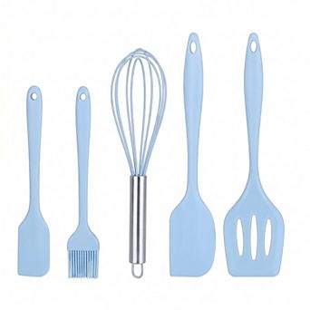 Spatula Set, 5 Pack Kitchen Spatula, Heat-Resistant Cooking Utensils, Dishwasher Safe