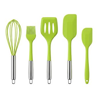 Spatula Set, 5 Pack Kitchen Spatula, Heat-Resistant Cooking Utensils, Dishwasher Safe