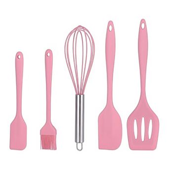 Spatula Set, 5 Pack Kitchen Spatula, Heat-Resistant Cooking Utensils, Dishwasher Safe