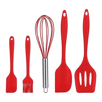Spatula Set, 5 Pack Kitchen Spatula, Heat-Resistant Cooking Utensils, Dishwasher Safe