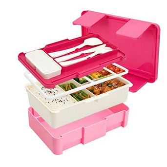 Bento Box Adult Lunch Box, 1450ml Leak-Proof Meal Prep Container for Work Travel