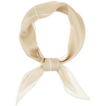 Women's Simple Striped Silky Scarf Contrast Color Long Hairband Headscarf Neck Scarves Neckerchief