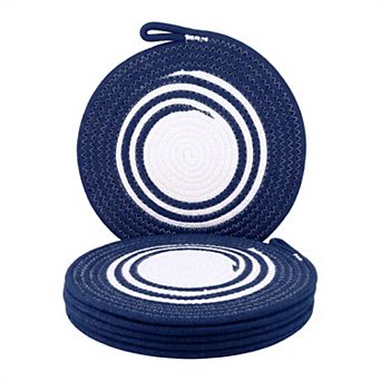 Farmhouse Placemats Set of 6 Woven with Hook Placemats for Dining Table Decor Indoor Outdoor Mat