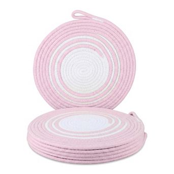 Farmhouse Placemats Set of 6 Woven with Hook Placemats for Dining Table Decor Indoor Outdoor Mat