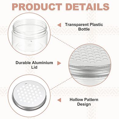4.1 oz 10Pcs Air Freshener Tin Round Refillable Spice Containers Transparent