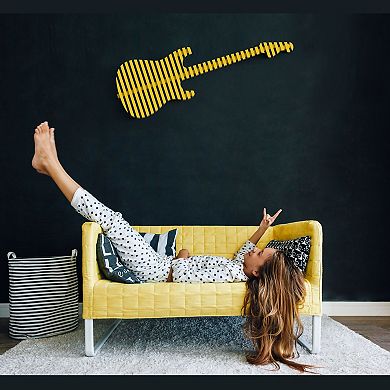 Elvis Parametric 3D Guitar Wall Decor Modern Sculptural & Contemporary Architectural Wall Décor