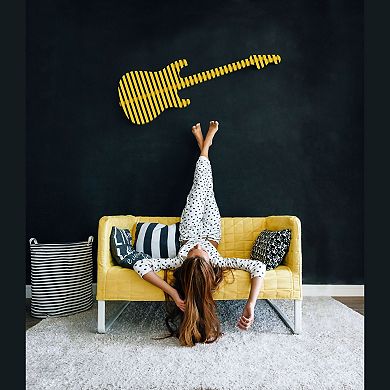 Elvis Parametric 3D Guitar Wall Decor Modern Sculptural & Contemporary Architectural Wall Décor