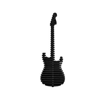 Elvis Parametric 3D Guitar Wall Decor Modern Sculptural & Contemporary Architectural Wall Décor