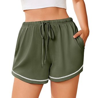 Ekouaer Pajama Shorts for Women Soft Sleep Shorts Casual Lounge Pants Comfy Pj Pants with Pockets