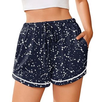 Ekouaer Pajama Shorts for Women Soft Sleep Shorts Casual Lounge Pants Comfy Pj Pants with Pockets