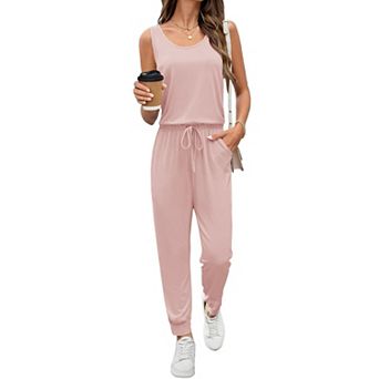Ekouaer Jumpsuits Casual Summer Romper Dressy Vacation One Piece Outfits Fashion Travel Clothes