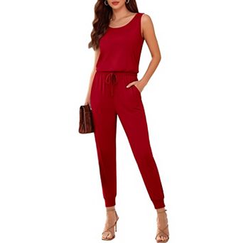 Ekouaer Jumpsuits Casual Summer Romper Dressy Vacation One Piece Outfits Fashion Travel Clothes