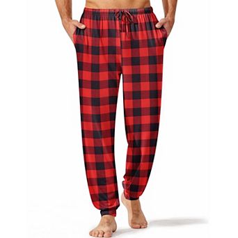 Ekouaer Men's Pajama Pants, Lightweight Loungewear, Comfy Jogger Sleep Pant Long Pj Bottoms
